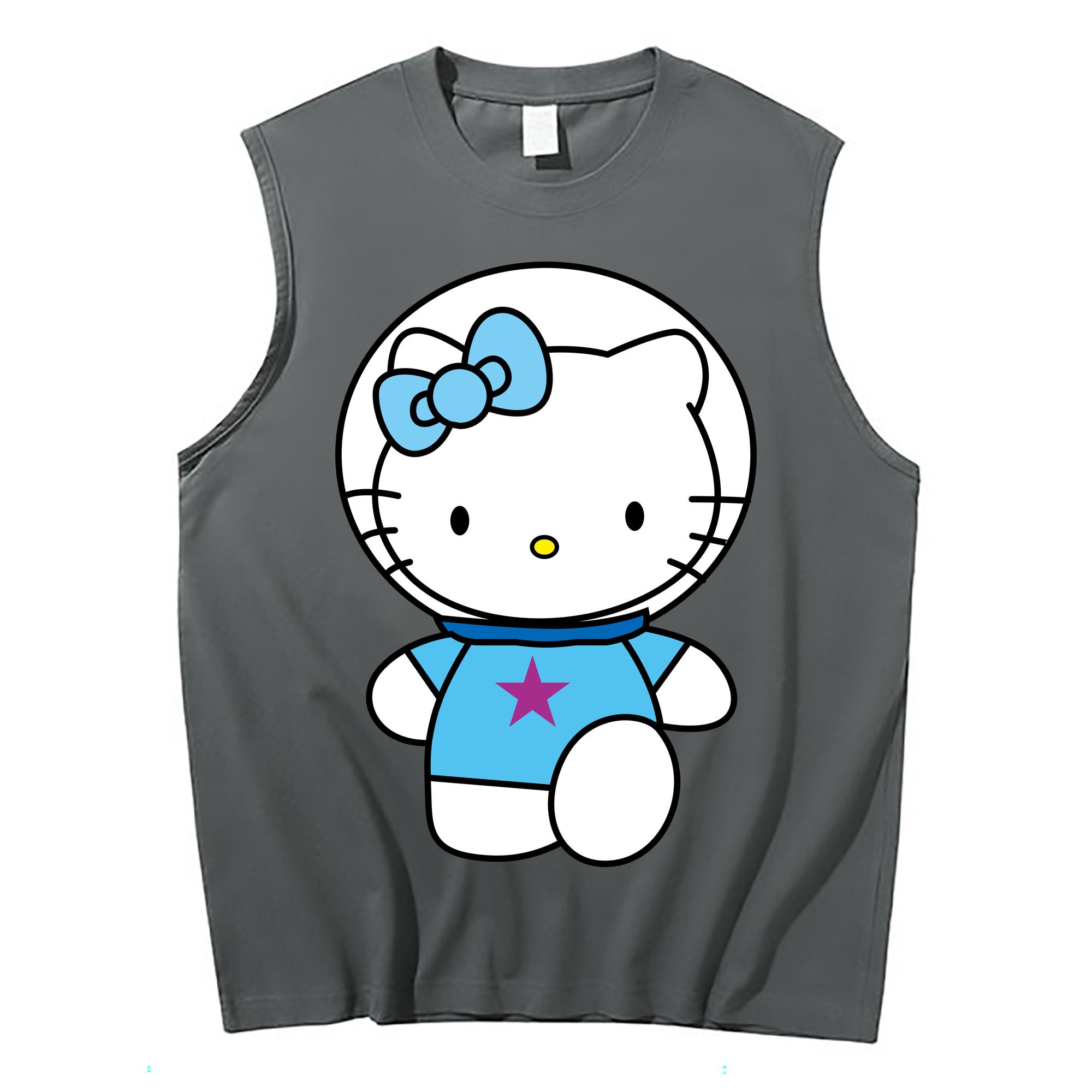 （画像用） Hello Kitty ハローキティ コットン100％タンクトップ（フロントプリント）
